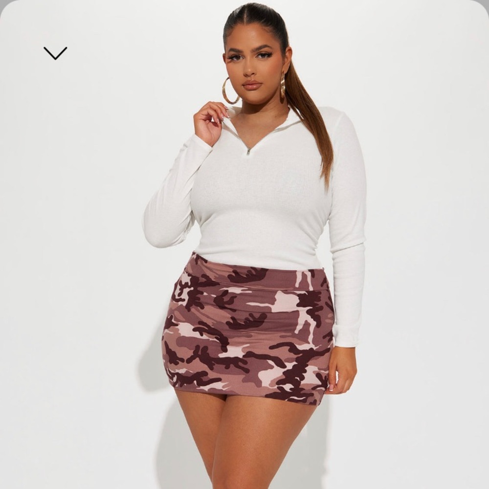 Fashion nova out of sight mini skirt camo pink